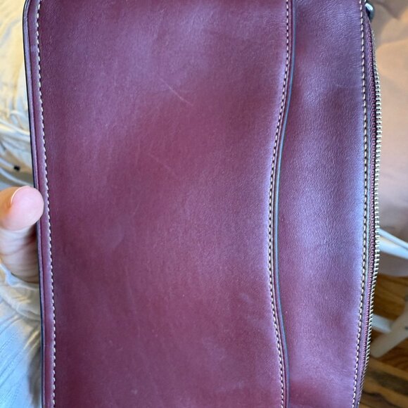 Coach Soho Shoulder or Crossbody Bag, Washed Red Burgundy - Picture 15 of 16